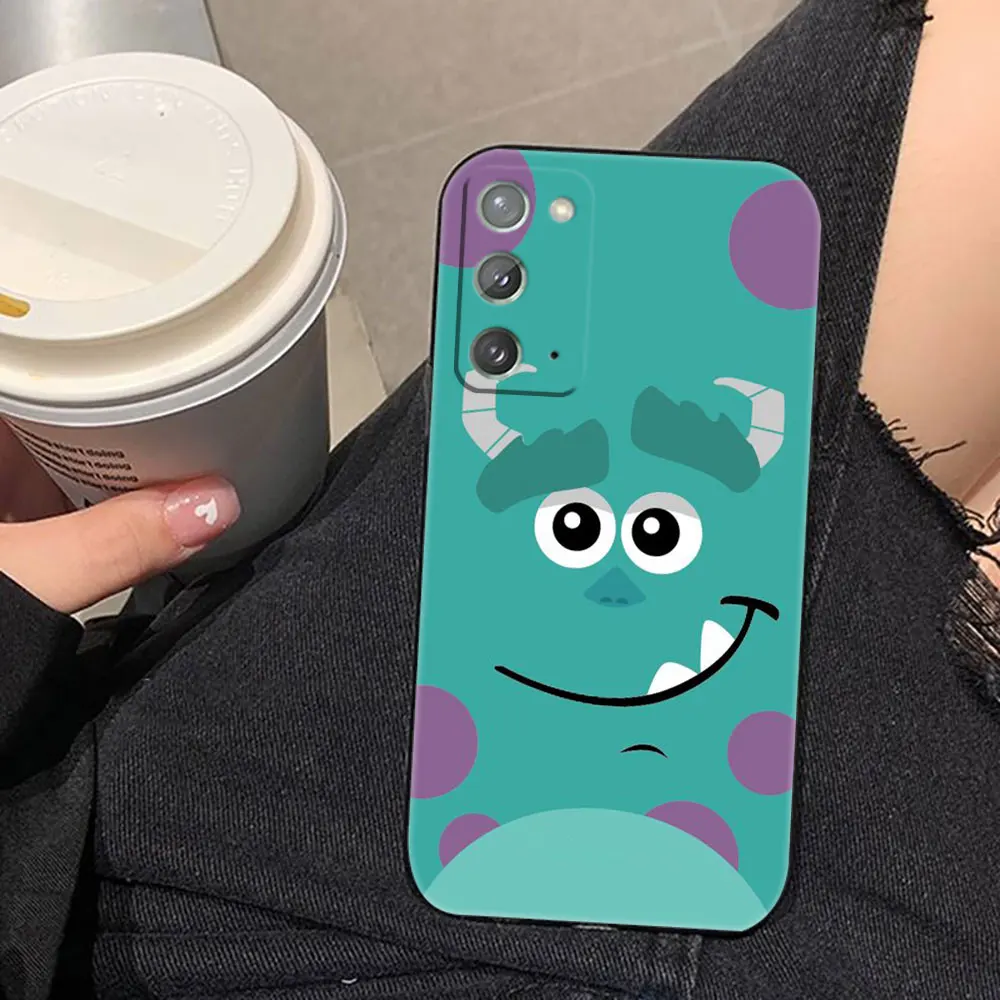 Sulley Girl Boo Monsters Inc جراب هاتف لسامسونج A02S A03S A04E A05S A06 A12 A13 A24 A30 A50 A70 نوت 10 20 M16 M23 M53