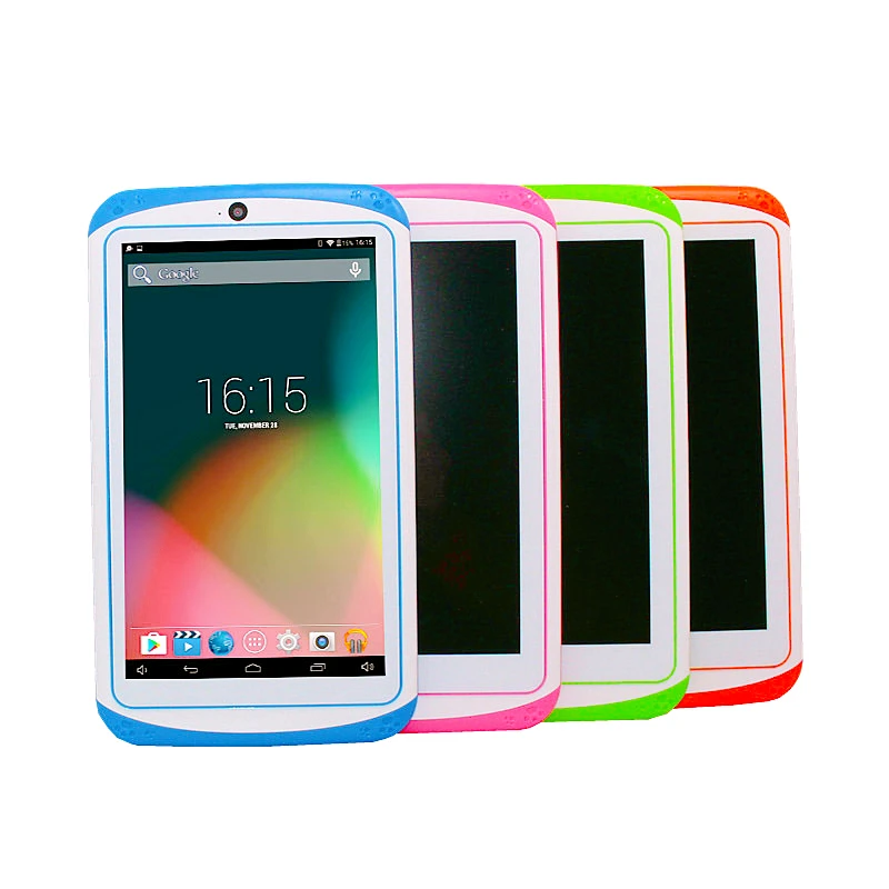 7 INCH E98 Tablet PC Met Silicon Bracket Case Android 10.0 KID Gift 1GBRAM + 16G ROM Dual Camera