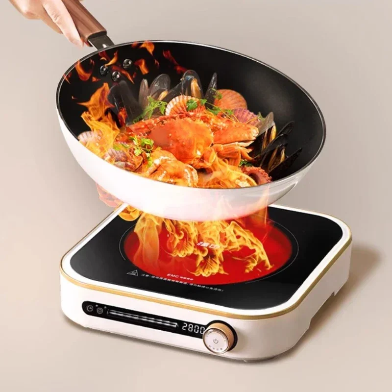 220V New Electric Stove 2800W High-power Stir Fry Hotpot Home Smart Induction Cooker Not Picking Cookware fogão de indução