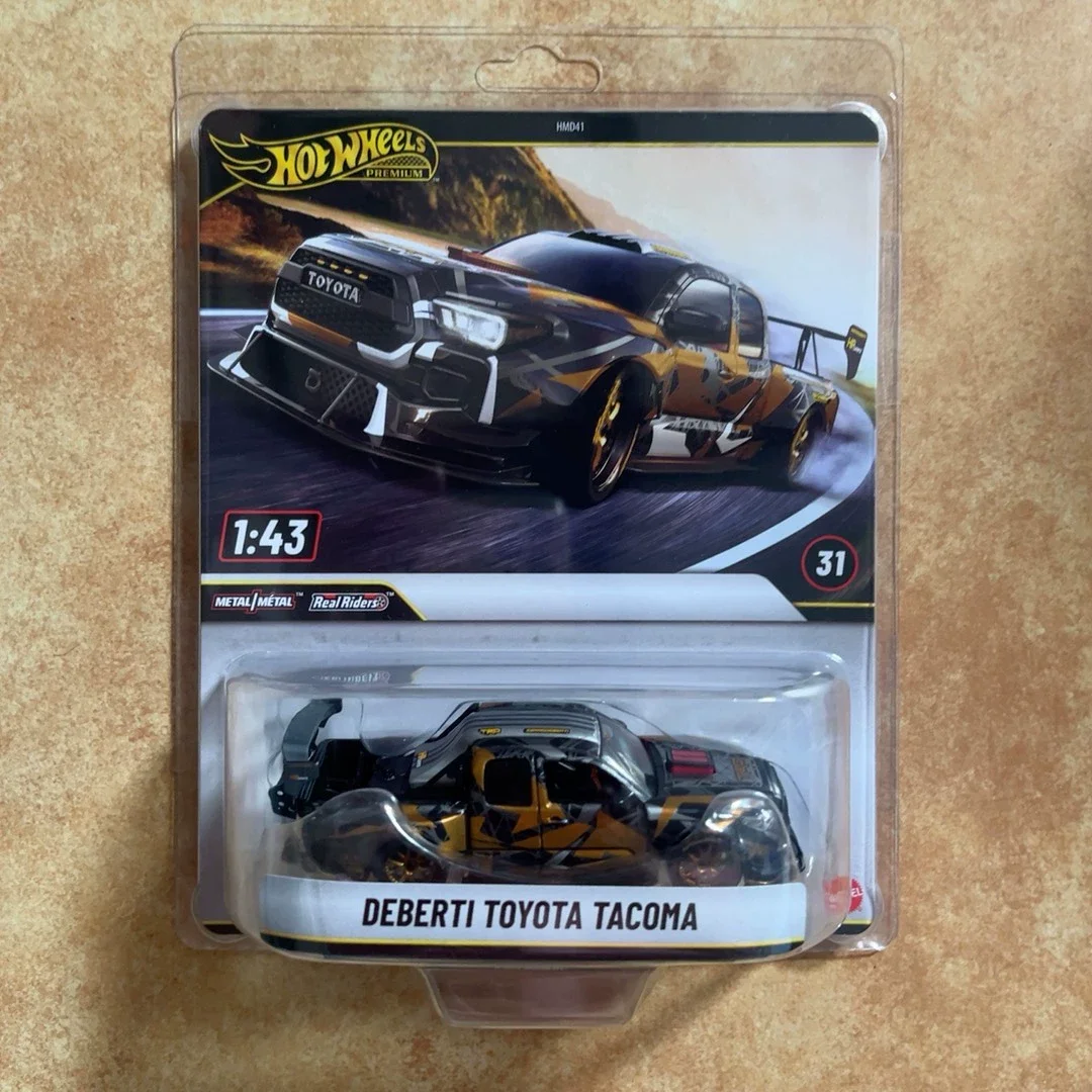 Hot Wheels Premium Deberti Toyota Tacoma 1:43 Diecast Car Model Collectible Ornament Alloy Vehicle Toy Surprise Christmas Gift