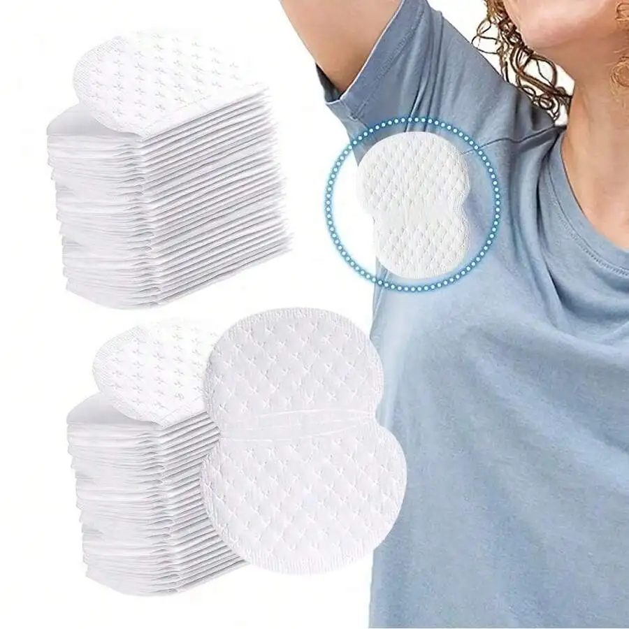 Moisture-Wicking Disposable Underarm Sweat Pads Breathable,Non-Trace, Leak-Proof Sweat Guards, Odor Control, for Outdoor Leisure