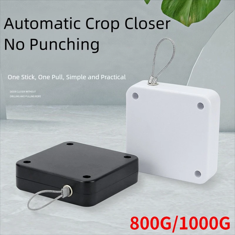 Automatic Sensor Door Closer Punch-Free Adjustable Surface Door Stopper Automatically Close Door Bracket Closer Home Improvement