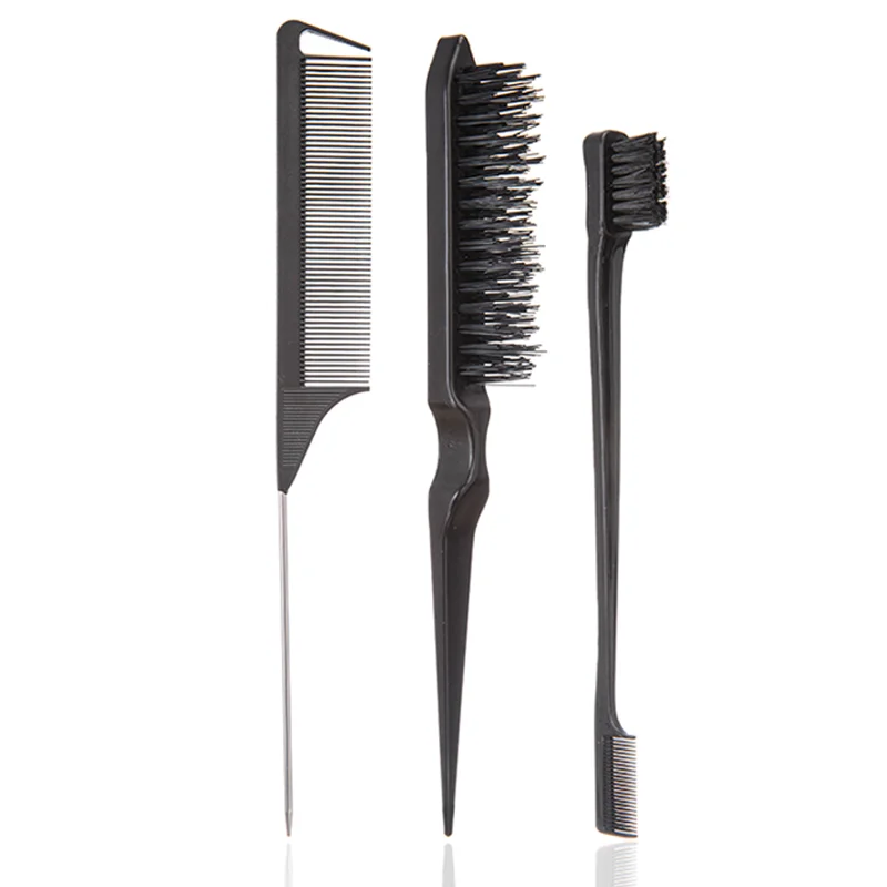Boar Bristle Hair Brush Set, 1/3/4pcs