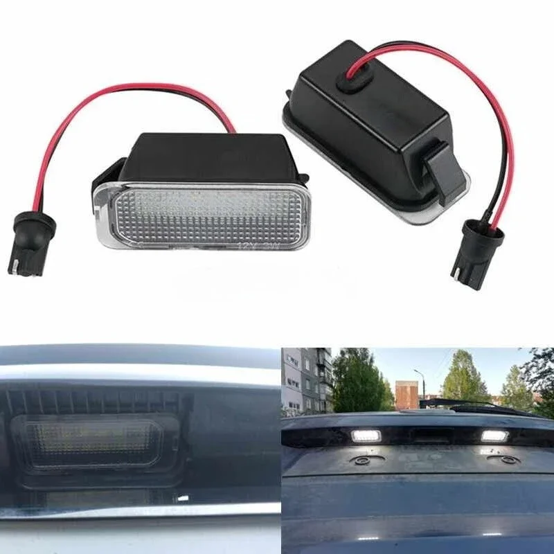 

1/2 шт. подсветка номерного знака для Ford KUGA S MAX MONDEO MK4 MK5 MK2 FIESTA 2008-2019 FOCUS ABS пластик 12 В светодиодный сигнальный светильник с номером