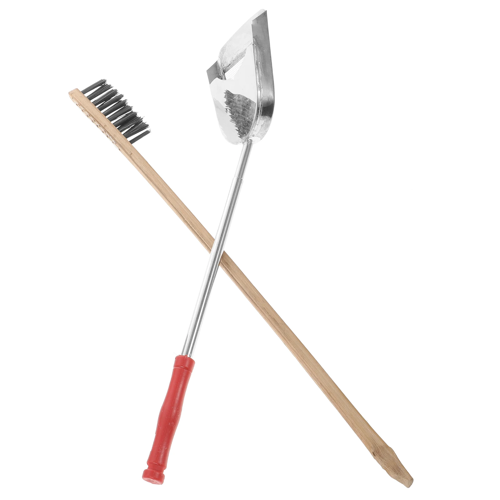 

2pcs Bird Cage Cleaning Tools Telescopic Shovel Brush for Pet Bird Cage Hair Removal Broom Long Handle Easy Use Daily Cleaning