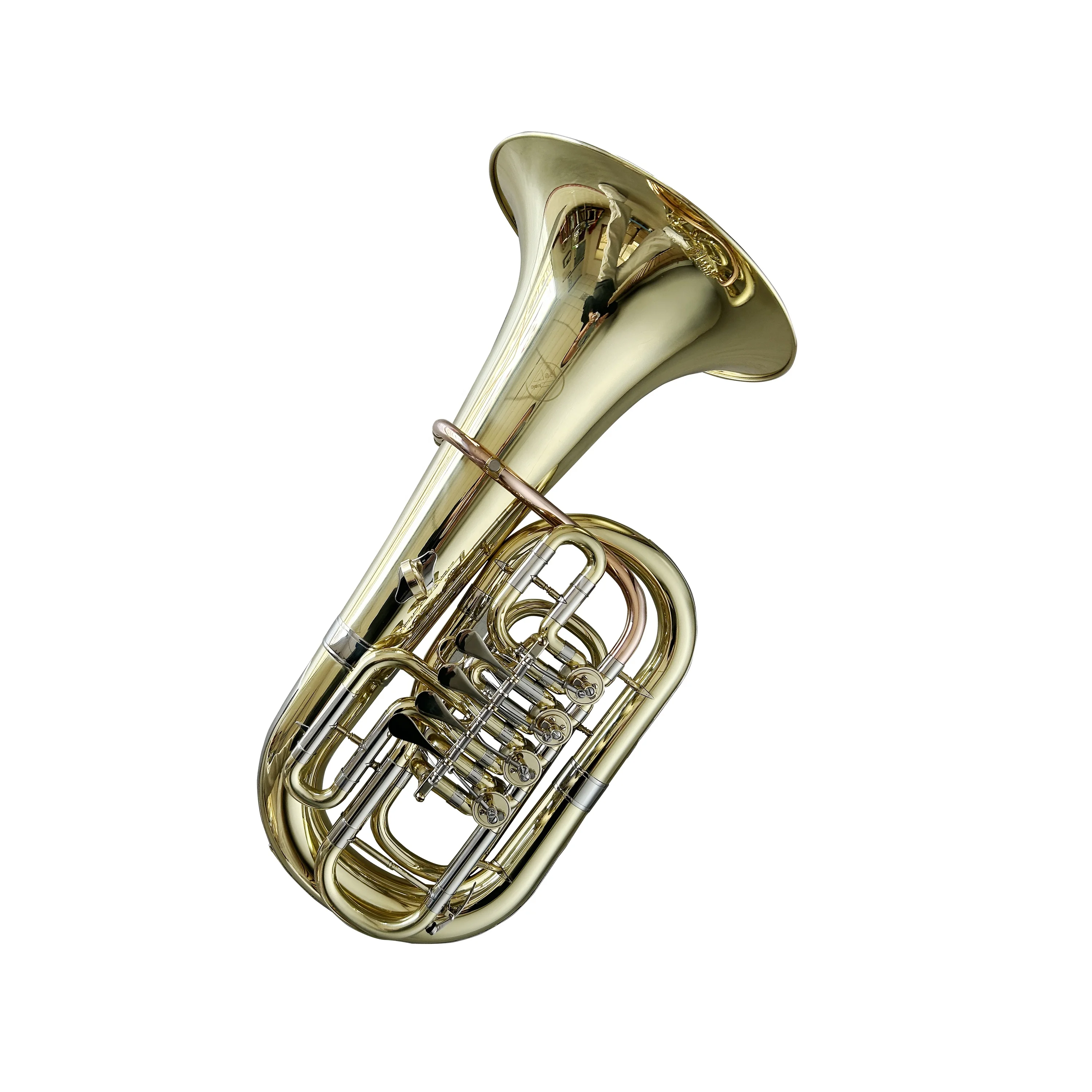 Musical Instrument Euphonium - Goldfarbenes 4-Dreh-Euphonium mit C/Bb-Taste, individuelles Musikinstrument