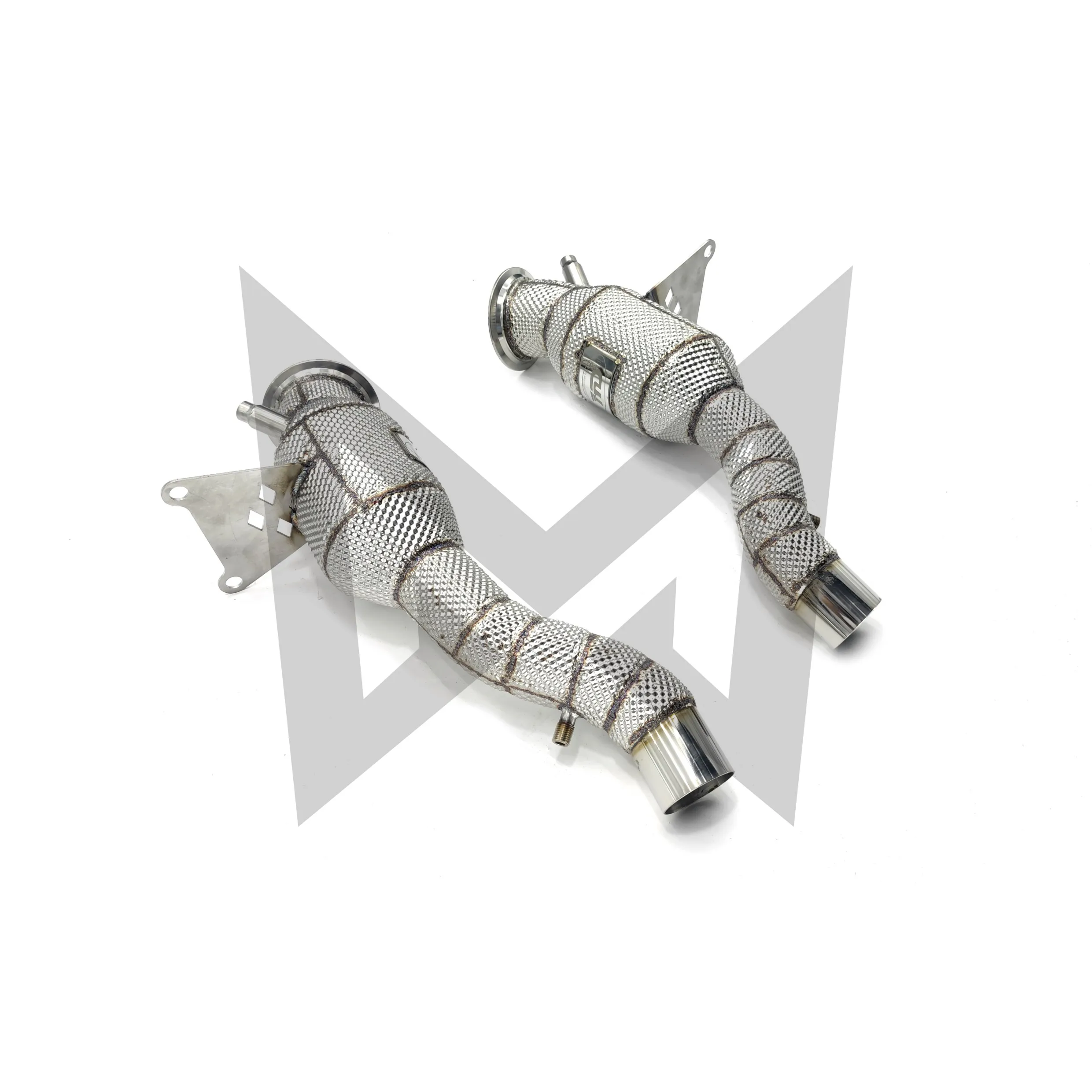 

SS304 Exhaust Downpipe for Ferrari 488 With heat shield with Catalytic Converter | Large diameter | High Quality pipe