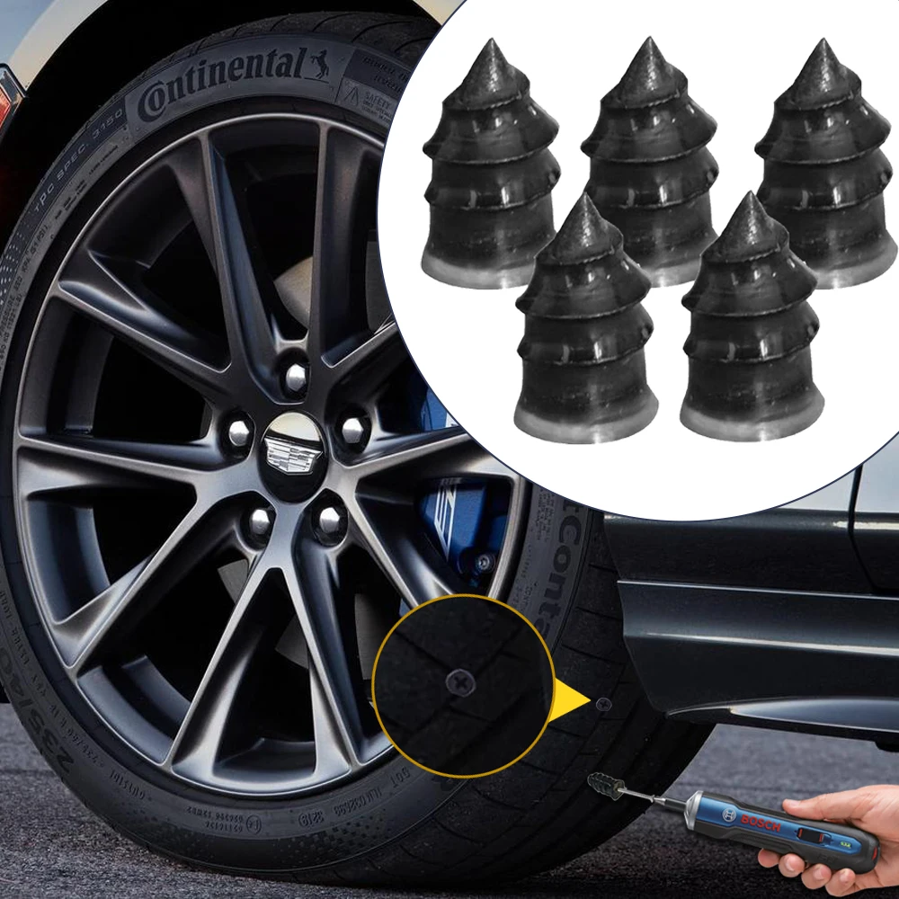 Car Tire Repair Tool Motorcycle Tubeless Tyre Wheels Tire Repair Kit Studding Tool Set Puncture Plug Garage Tools Rubber Strip