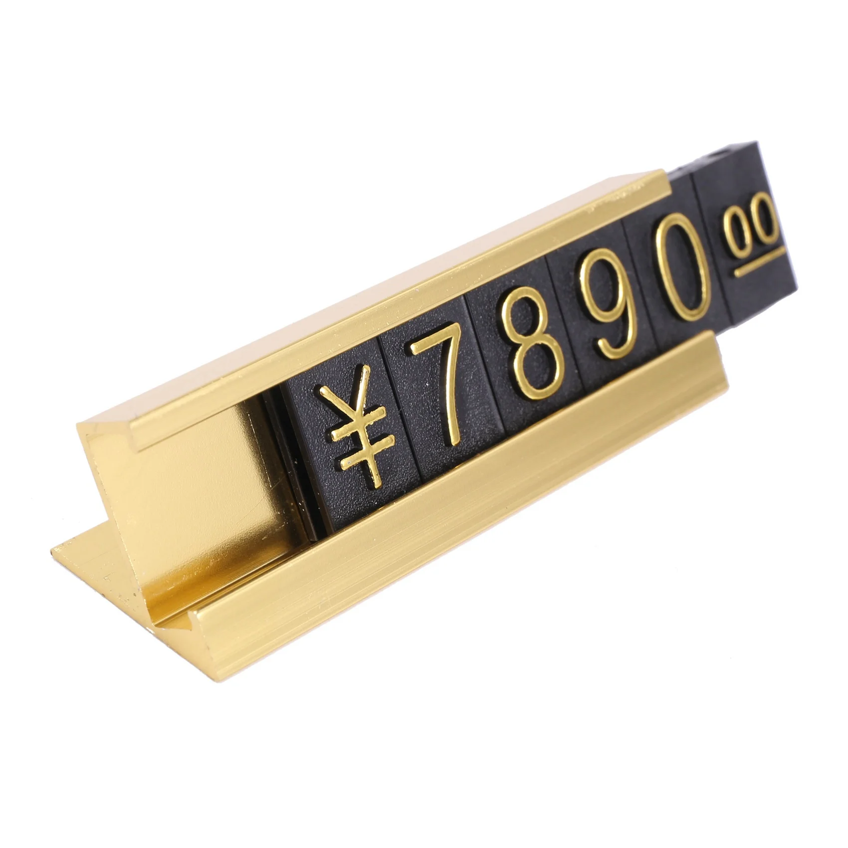 

B78B-57 Groups Gold-Tone Metal, Arabic Numerals Together Price Tags