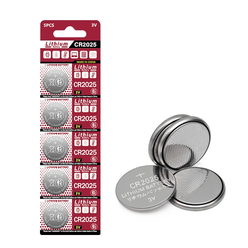 

5PCS 3VCR2025 lithium battery button battery DL2025BR20255003LCLM2025 CR2025 timer button battery for toys and computing devices