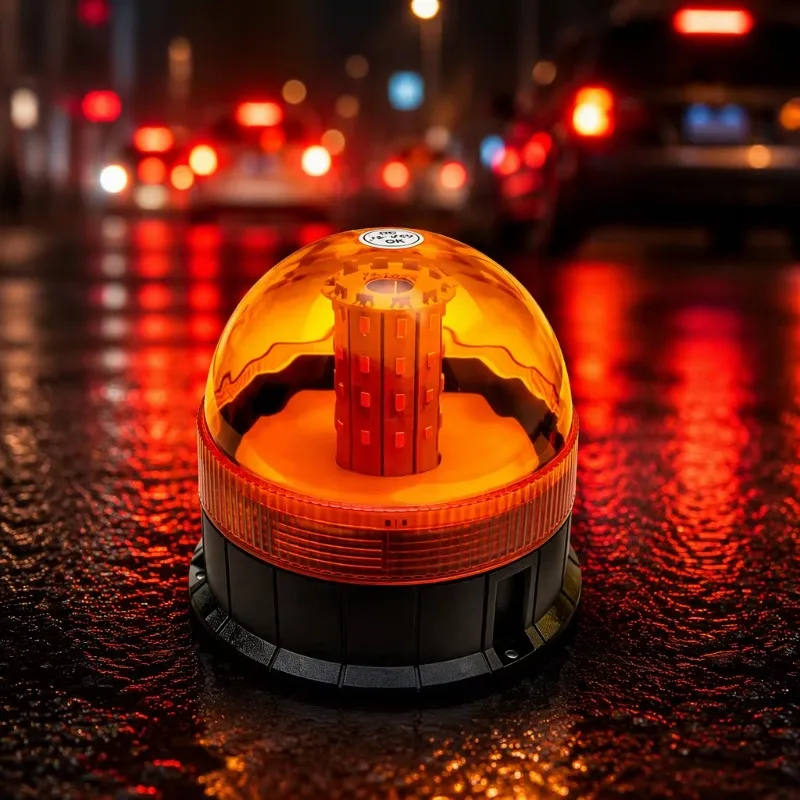 Truck Rotate Strobe Beacon Light Emergency Vehicle LED Safety Flashing Warning Lamp