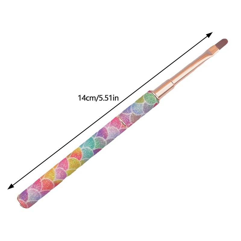 Rainbow Gradient Nail Art Brush Gradient Nail Brush Line Painting Brushes Nails Crystal Acrylic Liner Drawing