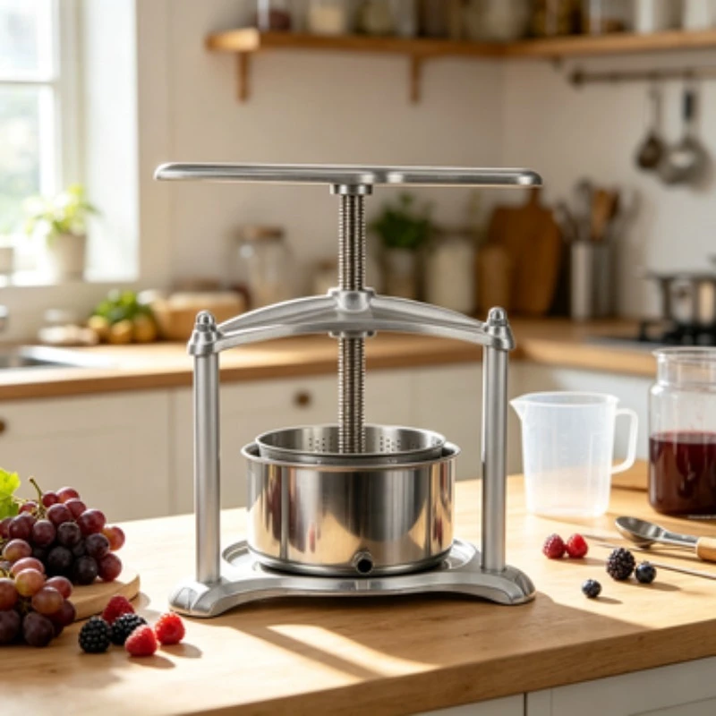 Manual Fruit Wine Press Stainless Steel Juice Extractor For Grape Berry Cheese Herbal Extraction
