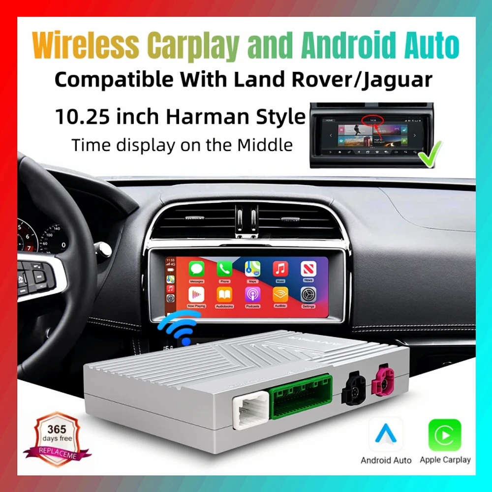 LEXXSON Wireless Carplay Android Auto Decorder Box For Land Rover Jaguar Harman Discovery 4 Evoque Freelander 2 XE XF XJL