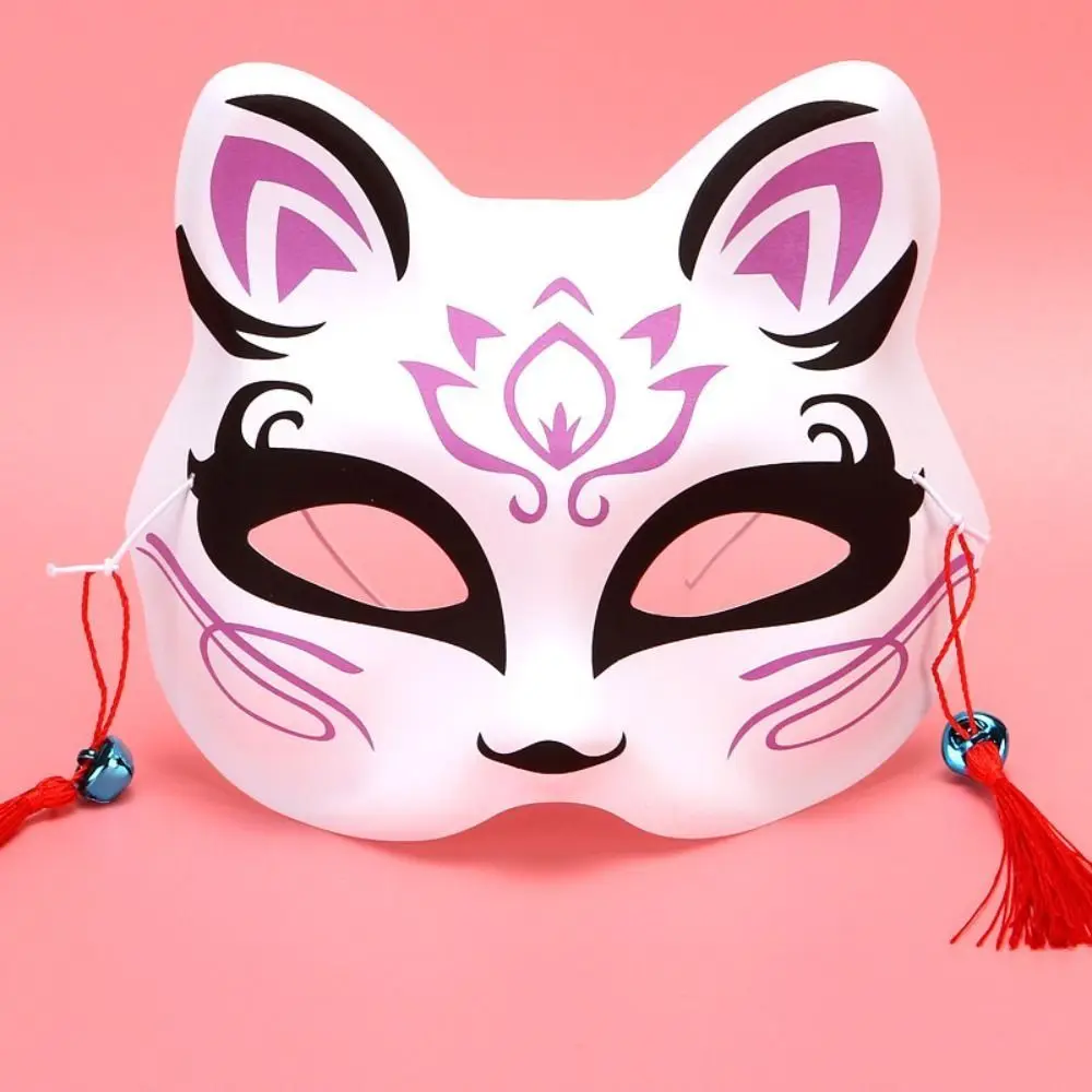 2 Stück japanische Anime Füchse Maske tragbare Cosplay hand bemalte Anime Cosplay Zubehör Anime exquisite Party Requisiten Maskerade