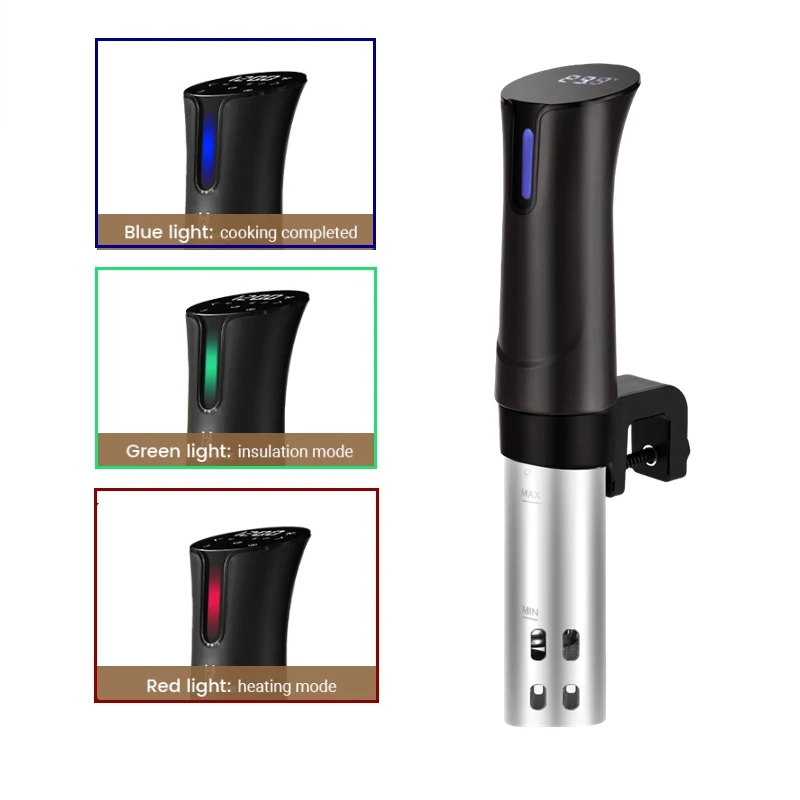 Cocina Sous Vide con temporizador, aparato para el hogar con WiFi, 1100W, máquina circuladora de inmersión, cocina precisa con LCD Digital