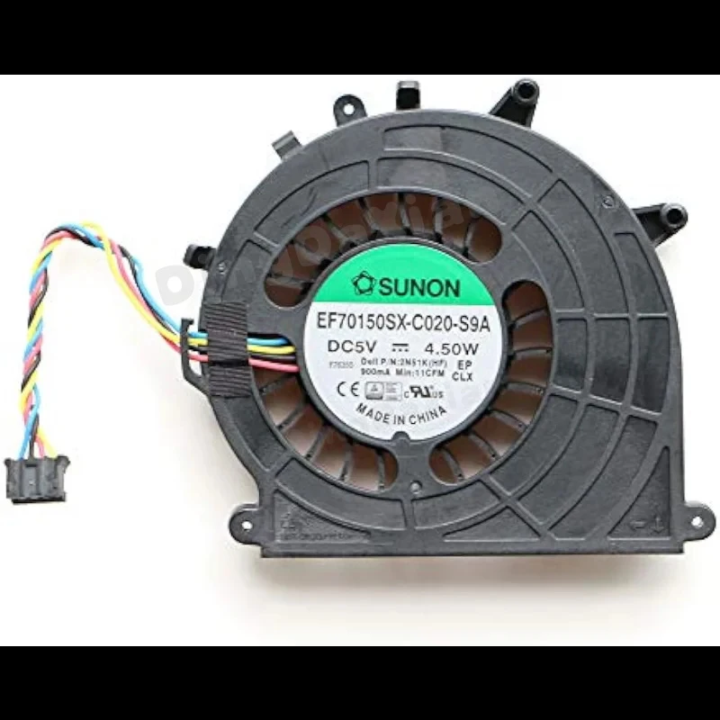 D+CPU Fan for Dell Optiplex 3020 3020m 9020 9020m 3040 3040M 3046 3050 3060 5040M 5060M 7040M Micro System Cooling Fan