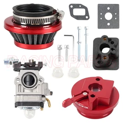 15mm Carburetor Upgrade Kit Air Filter Set Compatible with 2 Stroke 43cc 47cc 49cc Gas Scooter ATV Quad Pocket Bike