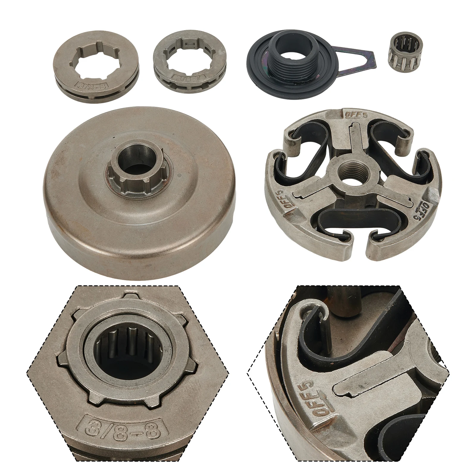 Direct Fit Clutch Drum Assembly for 362 365 371 For 372 For 372XP Chainsaws With 3/8 7T and 3/8 8T 22mm Sprocket Rims