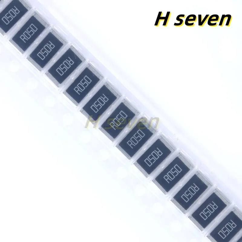 50pcs 2512 SMD Resistor 1W 0,05 ohm 0.05R R050 1% Resistência a Chip Alta Precisão