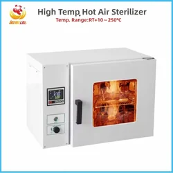 IKEME High Temperature Hot Air Sterilizer 25L Drying Oven Hot Air Sterilizer For Lab Nail Art Salon Dental Tools Sterilization