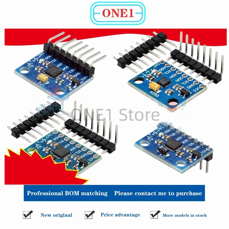 1PCS/lot New original GY-521 MPU-6050 module three-axis acceleration gyroscope 6DOF module with code schematic