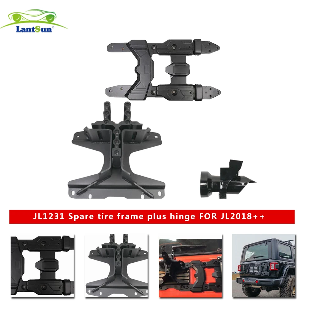 Spare Tire Carrier Mount，Hinge and Spare Tire Carrier Mounting Bracke for Jeep JL for Wrangler 2018+JL 1231