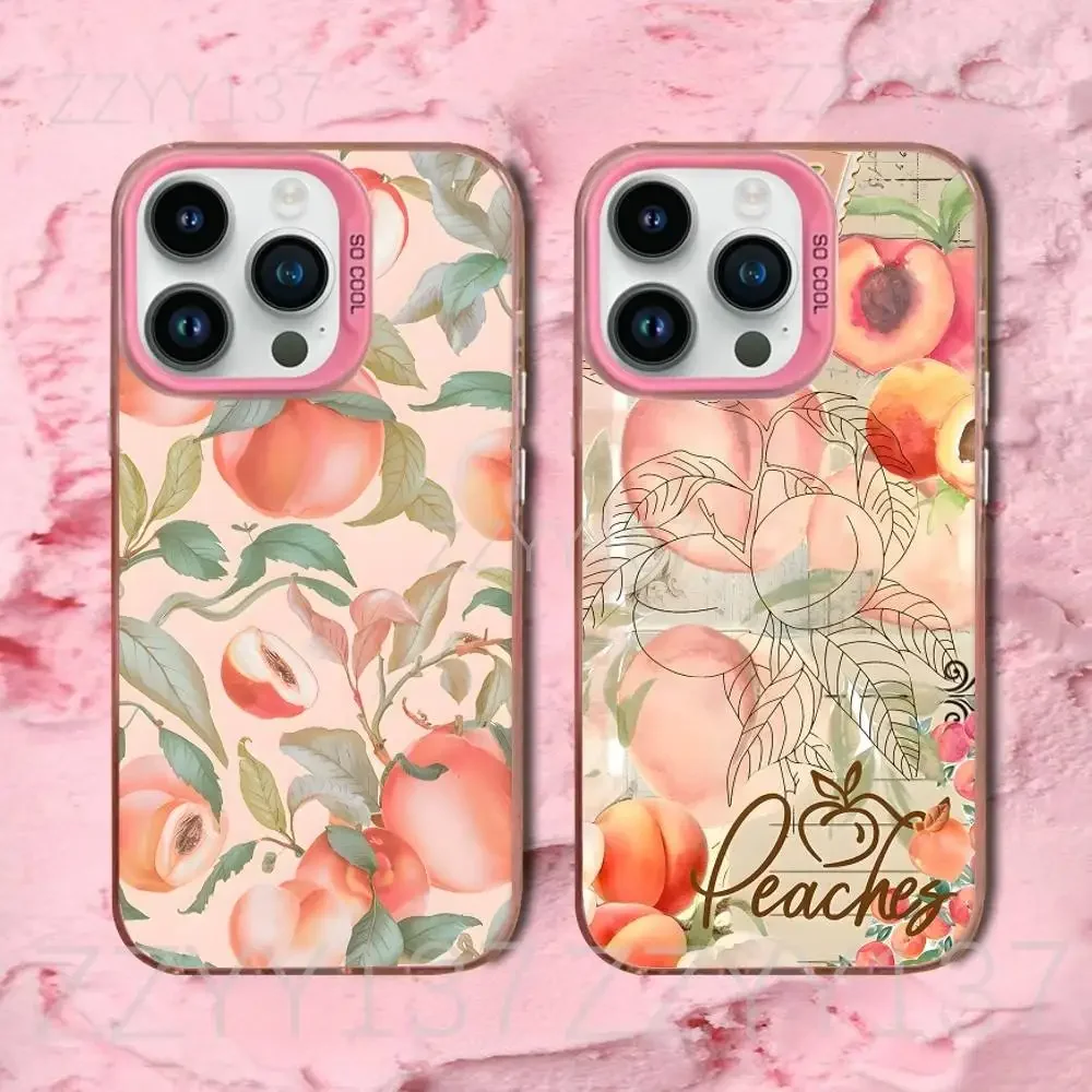 

Peach Peachy Cute Phone Case For iPhone 16,15,14,13,12,11,8,7,Pro,Max,Plus,Mini,XS,SE Matte Ultra-thin Soft Candy Pink