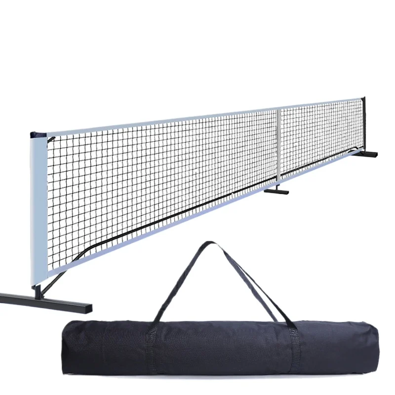 Sistema di rete da pickleball portatile Rete da tennis per attrezzatura con supporto per struttura in metallo da badminton 6,7 m