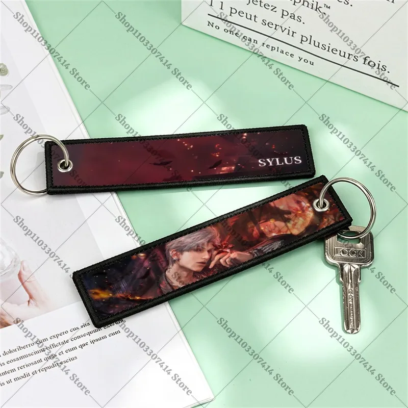 Game Love and Deep Space Keyring Accessories Charms Pendant Backpack Bag Ornament Xavier Zayne Rafayel Sylus Caleb Keychain Gift view 2