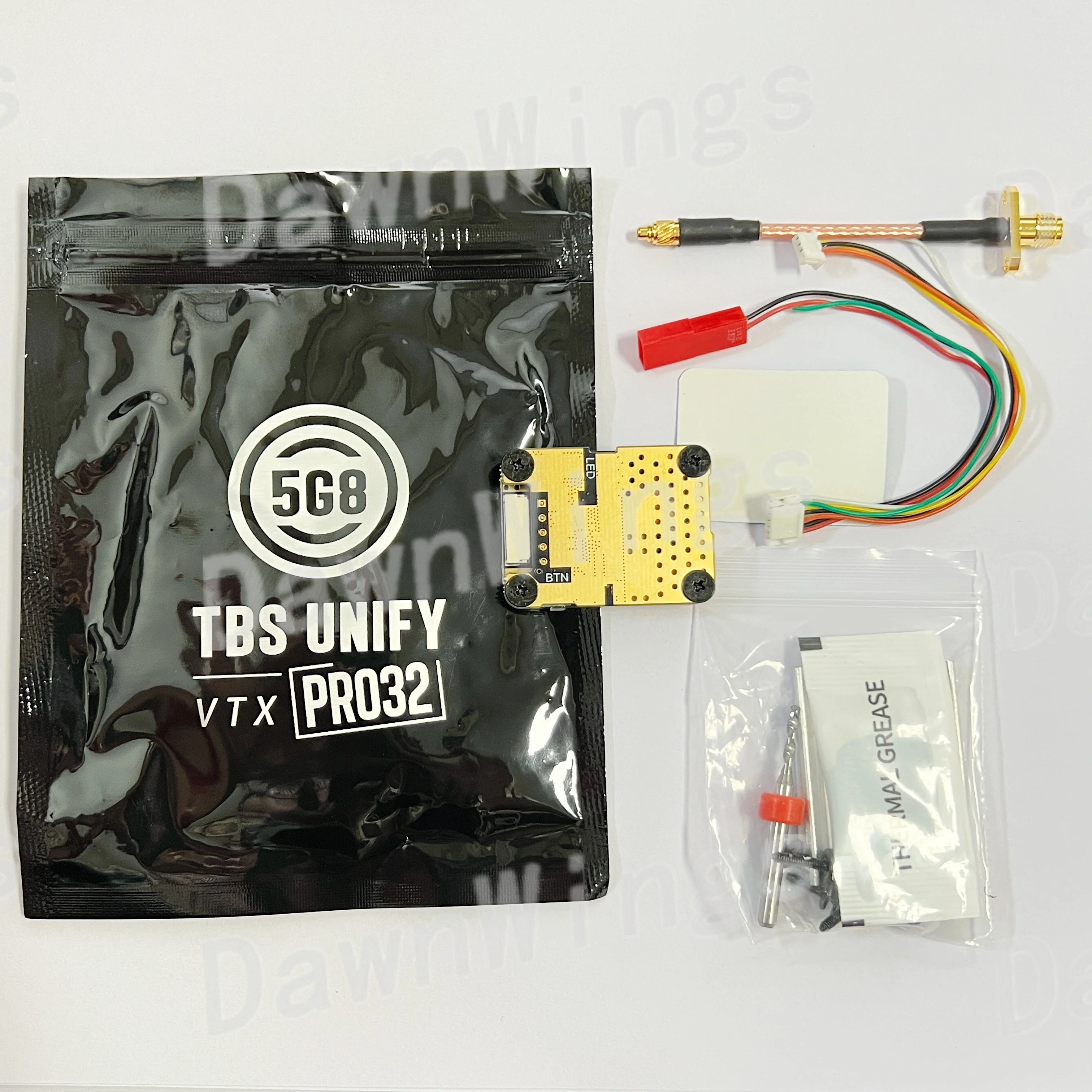 TBS UNIFY PRO32 DP (MMCX) 3 واط + بالوعة الحرارة واسعة النطاق 5.8 جيجا هرتز جهاز إرسال الفيديو لطيارين FPV طويلة المدى