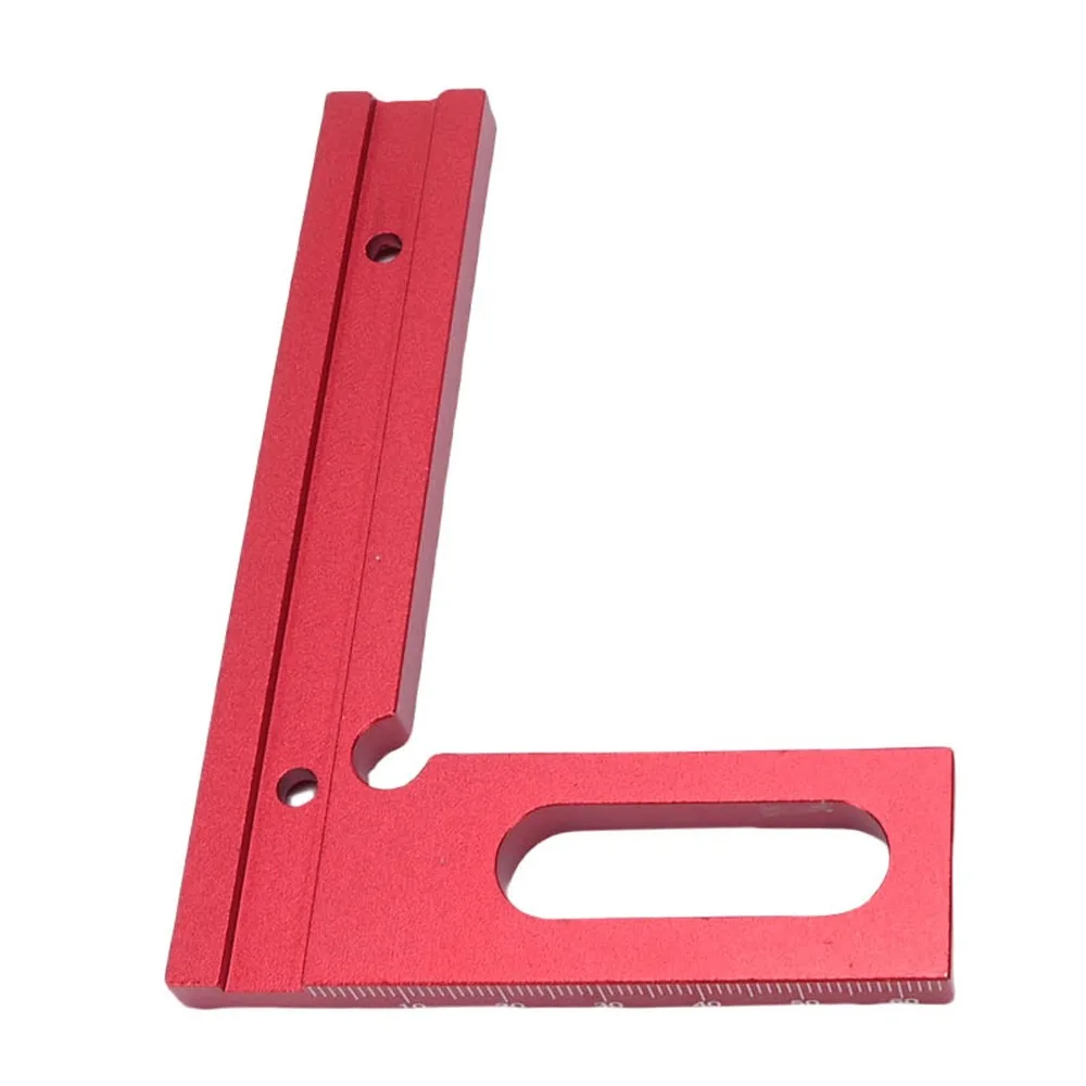 0-180° Adjustable Measuring Square Ruler Angle Pin Anodized Finish Adjustable Angle Ruler Red And Black Color Multi Angle