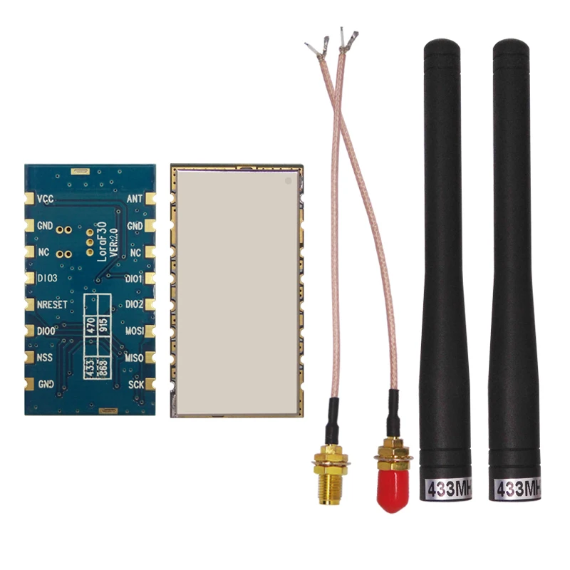 

2pcs/lot Lora1278F30 - small size 6Km to 8Km 433MHz high power 1W long range RF transceiver 30dBm sx1278 LoRa Module