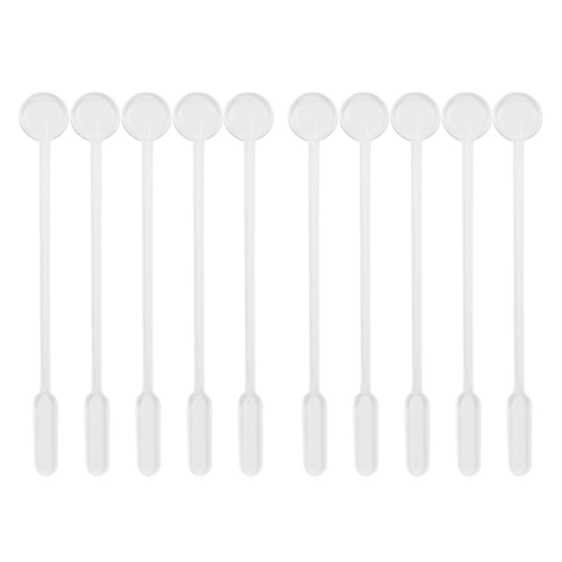 35 Pcs/Set Resin Mold Tools Clear Plastic Dropper Stirring Rod Popsicle Stir Dropship