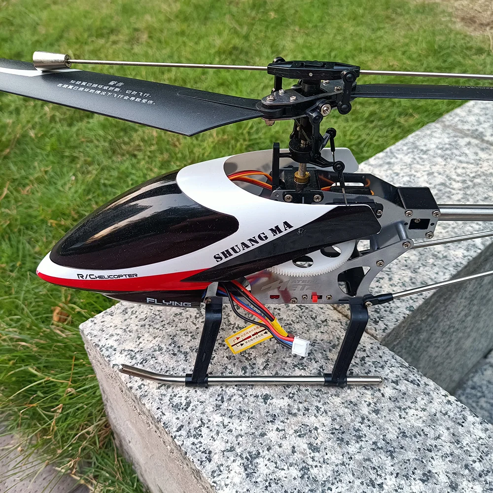 Duplo Cavalo Único Lâmina Parafuso Hélice, RC Helicóptero Brinquedos, Gyro LED Metal, controle remoto, VS MJX F45 WL V913, DH9117, 4CH, 2.4GHz