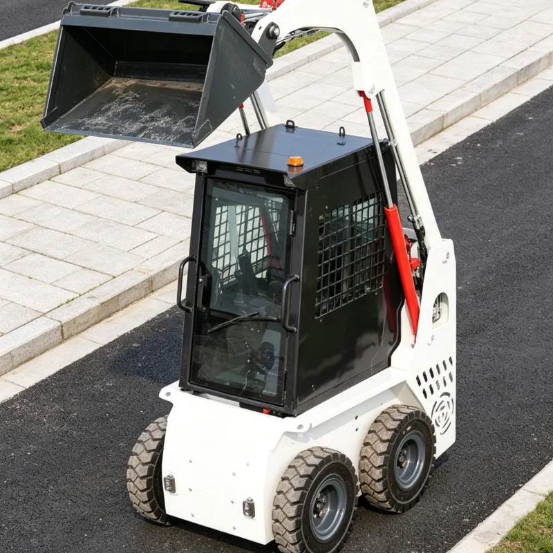 Customized Ride-on Loader, Multifunctional Skid Steer, Skid Steer Loader for Construction Material Handling