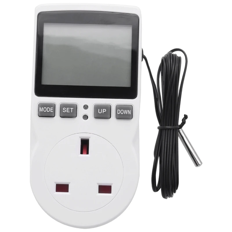ABGR-цифровой регулятор температуры, термостат, розетка, вилка, таймер отопления, охлаждения для домашней теплицы
