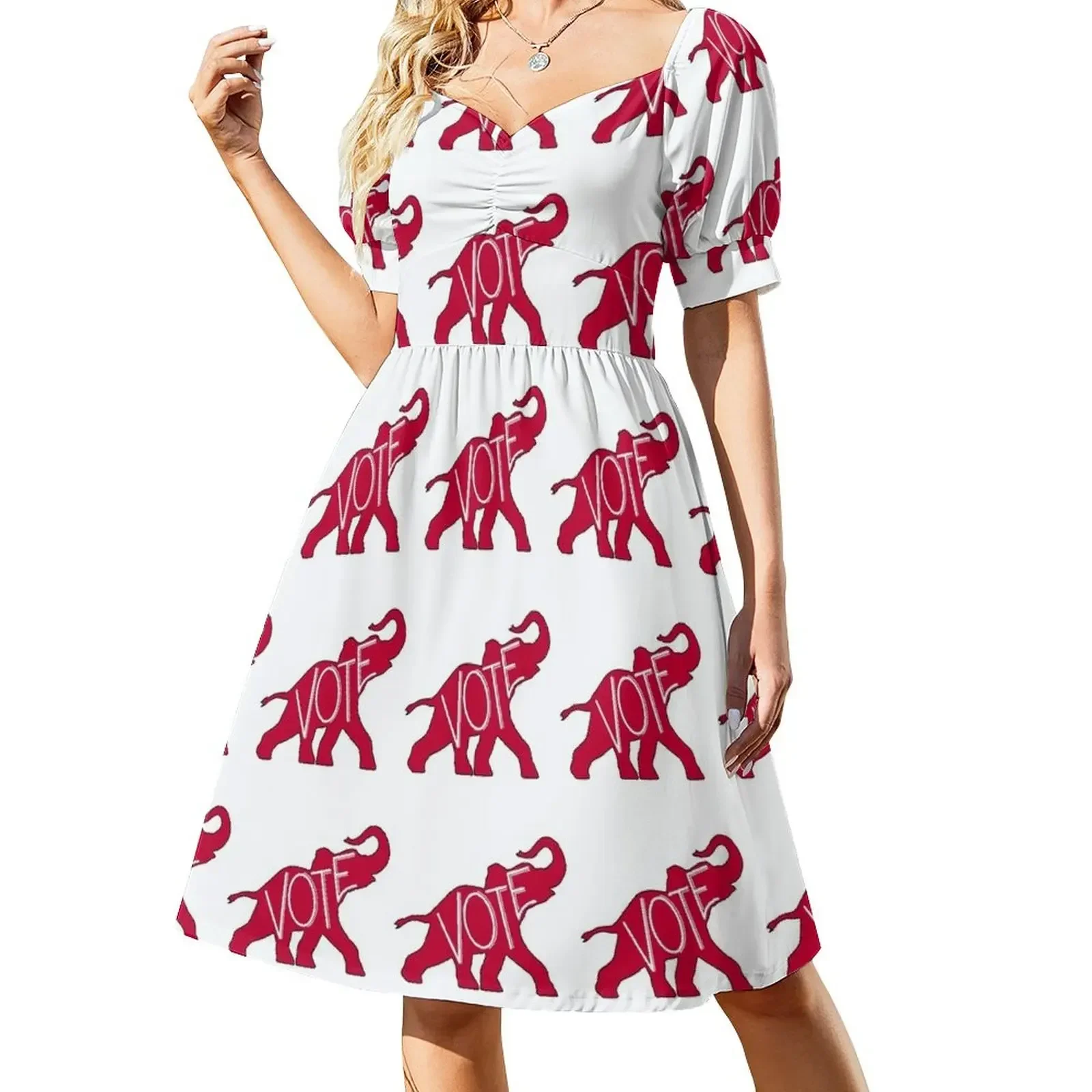 

Vote Republican Party Red Elephant Sleeveless Dress Long dress woman birthday dress for women prom dresses 2025