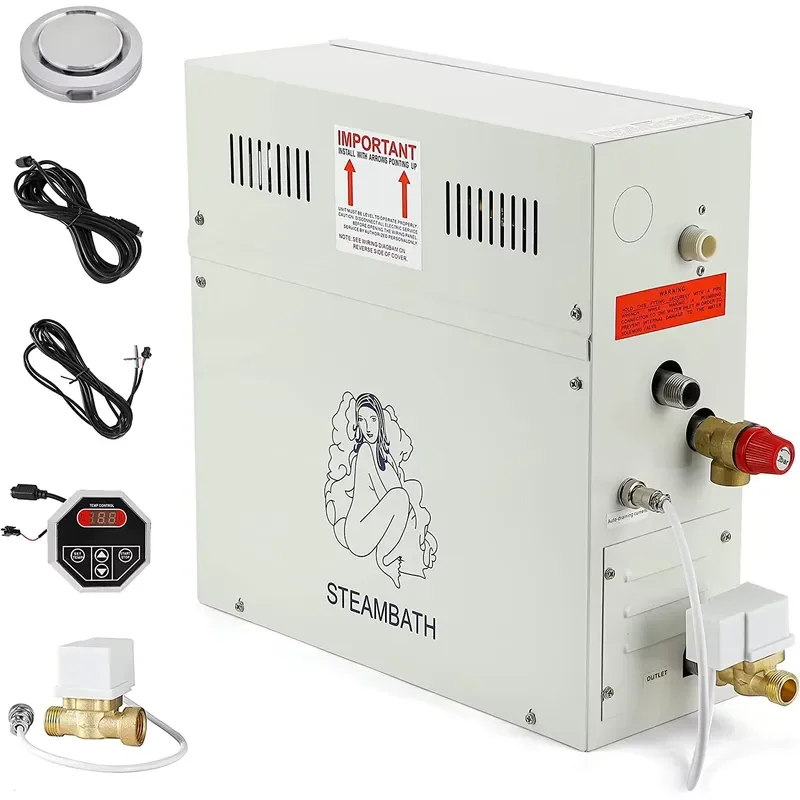 STROVAN 220V 9kW Modern Bathroom Machine with Computer Control Panel 9-12CBM Capacity for Home Steam Room & Spa