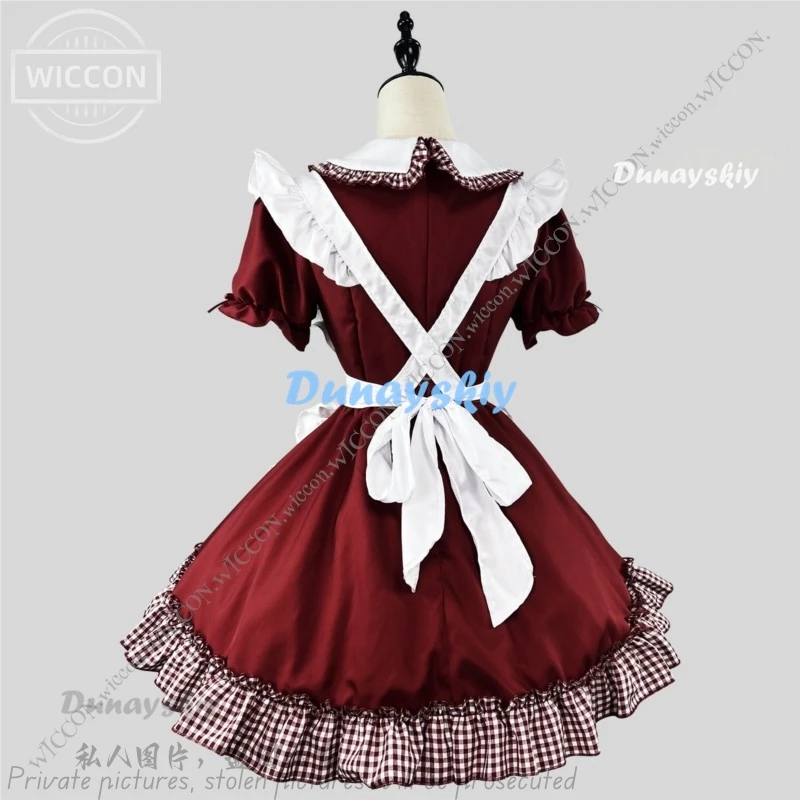 Dolce abito natalizio Lolita Costume da cameriera per bambina Cosplay Donna Lolita Carino S-5XL Grande regalo Incontri Vestito Maestro Abito Kawaii