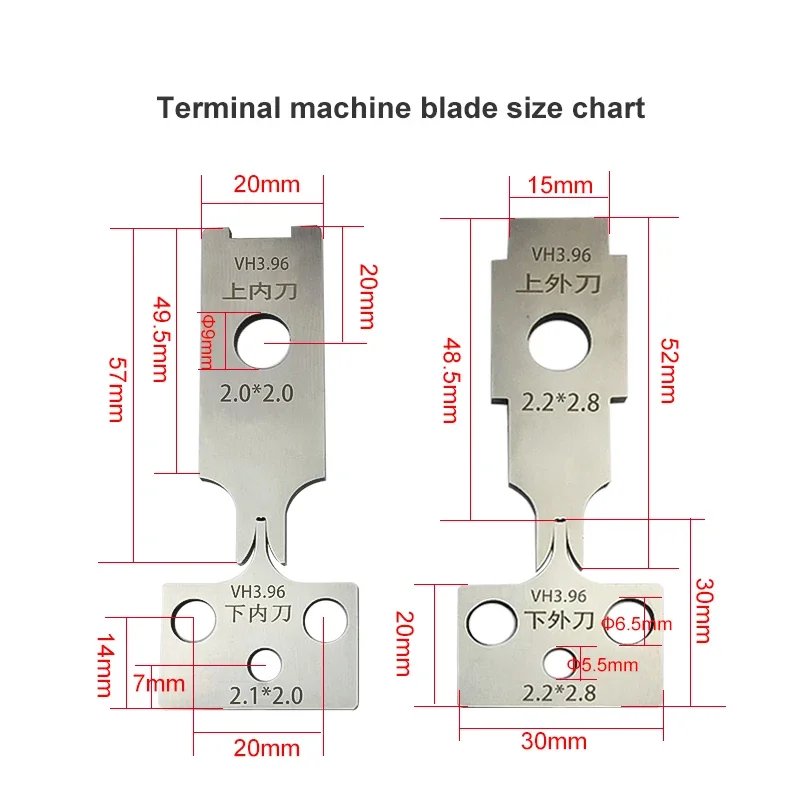 Imagem -06 - Terminais Borx Otp Crimp Mold Blades Lâmina de Aço para Terminais de Fio Crimp Machine Aplicador Terminal Die Cutter Acessórios