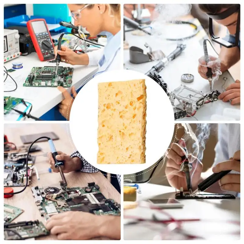 Welding Soldering Iron Tips Cleaning Sponge Cleaner Pads Cleaner Sponge Soldering Iron Cleaning WeldingPlatform Sponge