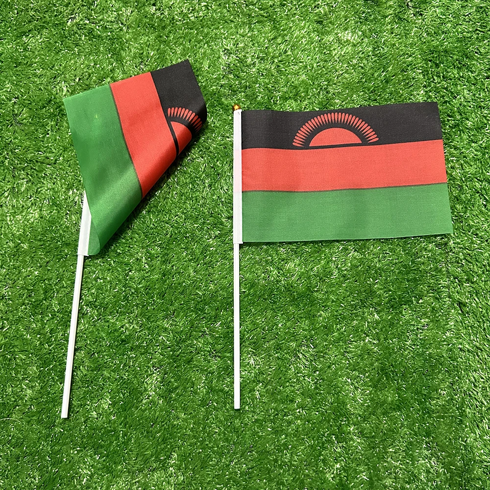 Bandera de mano Malawi SKY FLAG 21x14cm con asta de plástico