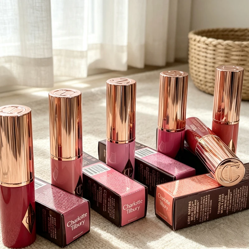 CT Blush Stick Cream Dewy Finish lipstick Long‑wearing Effortlessly Blended Natural Look Dual‑use for Lips Cheeks Peach Glow