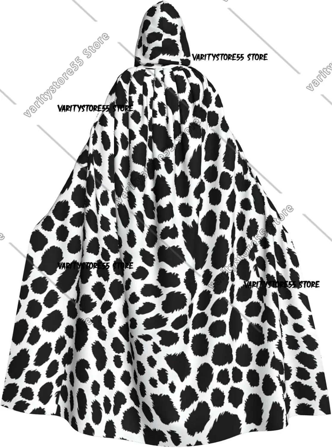 

Черная накидка унисекс с леопардовым принтом и капюшоном идеально подходит для ролевых костюмов на Хэллоуин