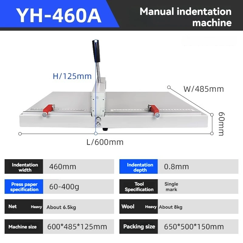 

Manual Creasing Machine A3 A4 Thick Paper Creasing Machine Folding Machine 460 Business Card Photo Greeting Card