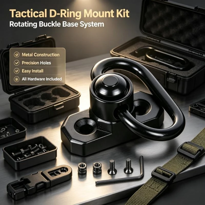 Outdoor Rail Sport Fitting M-Lok Compatible Qd Swivel Enables Fast Disconnect And Omni-Directional Rotation Use