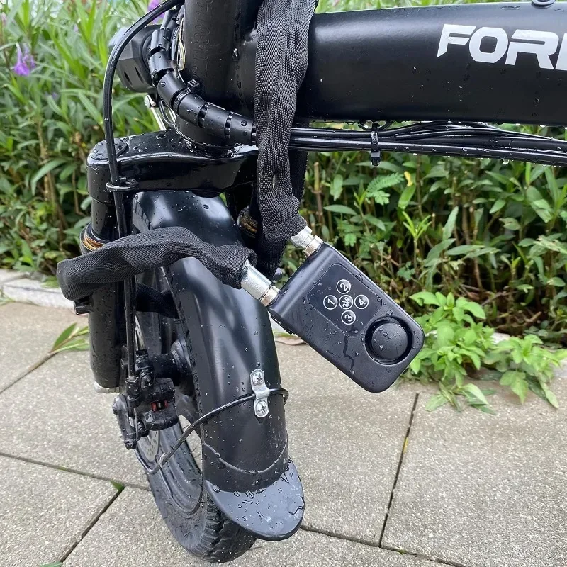 قفل دراجة مضاد للسرقة مع سلسلة مفاتيح ، قفل أمان للدراجات النارية ، قفل سكوتر ، أداة معدنية