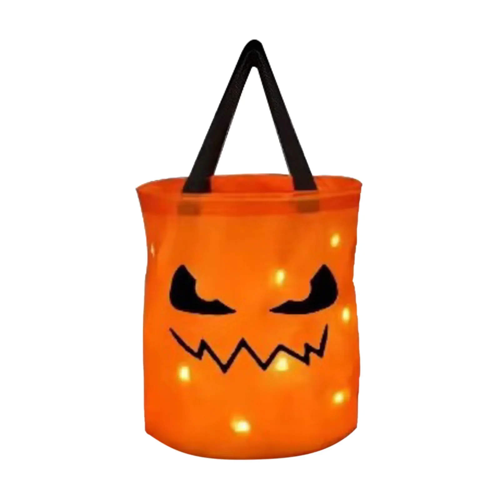 Halloween Led Light-Up Trick Or Bags Licht Led Halloween Truc Of Emmer Pompoen Snoep Grote Zakken | Gezicht Halloween Emmer