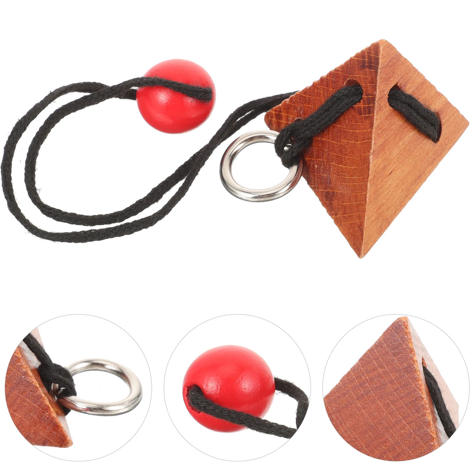 나무 잠금 해제 장난감 두뇌 운동 퍼즐 게임 교육 지능 성인 티저 휴대용 편안한 장난감 맞물려